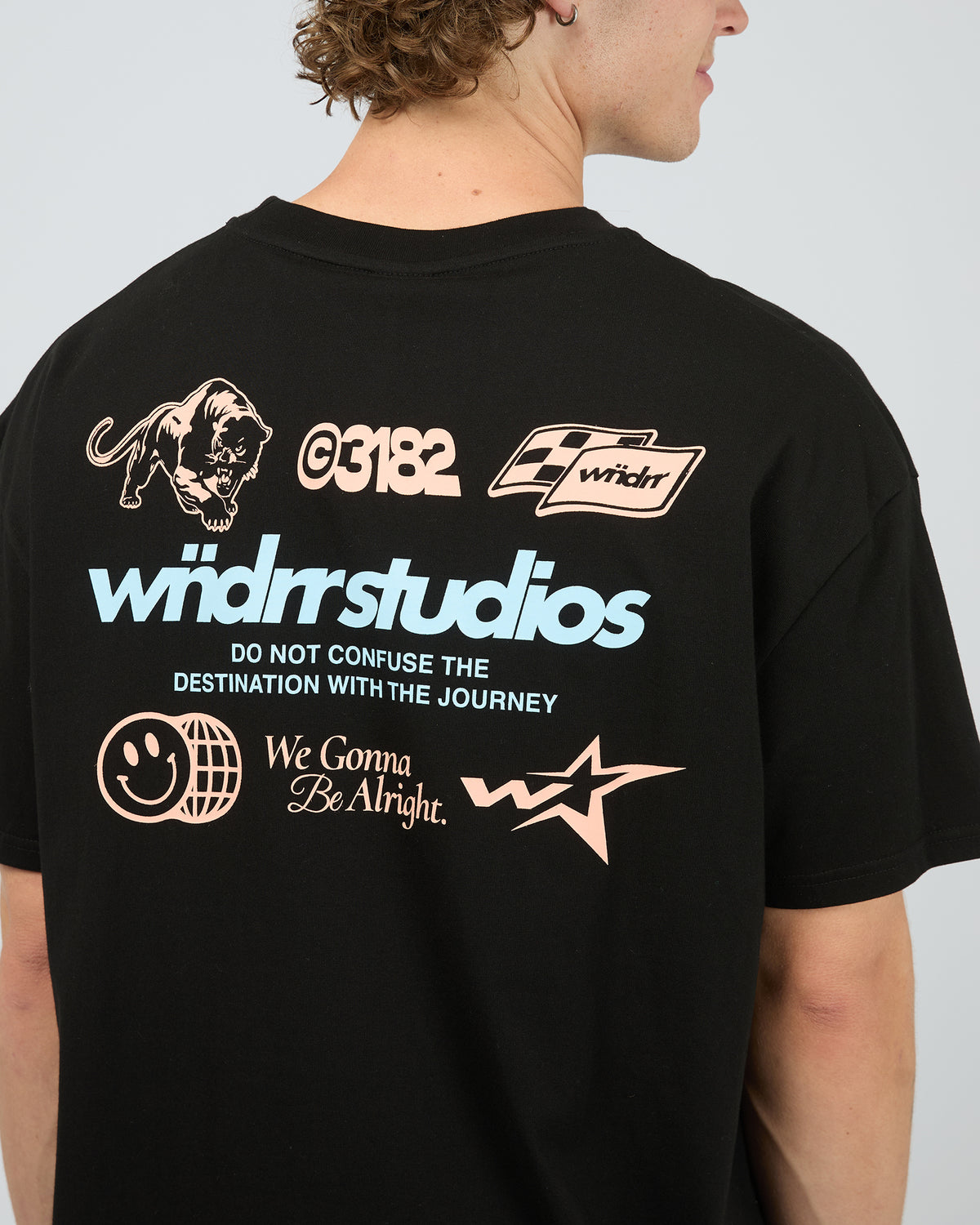 Oversteer Box Fit Tee Black