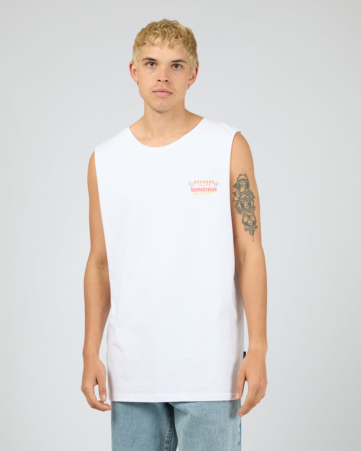Sin City Muscle Top White