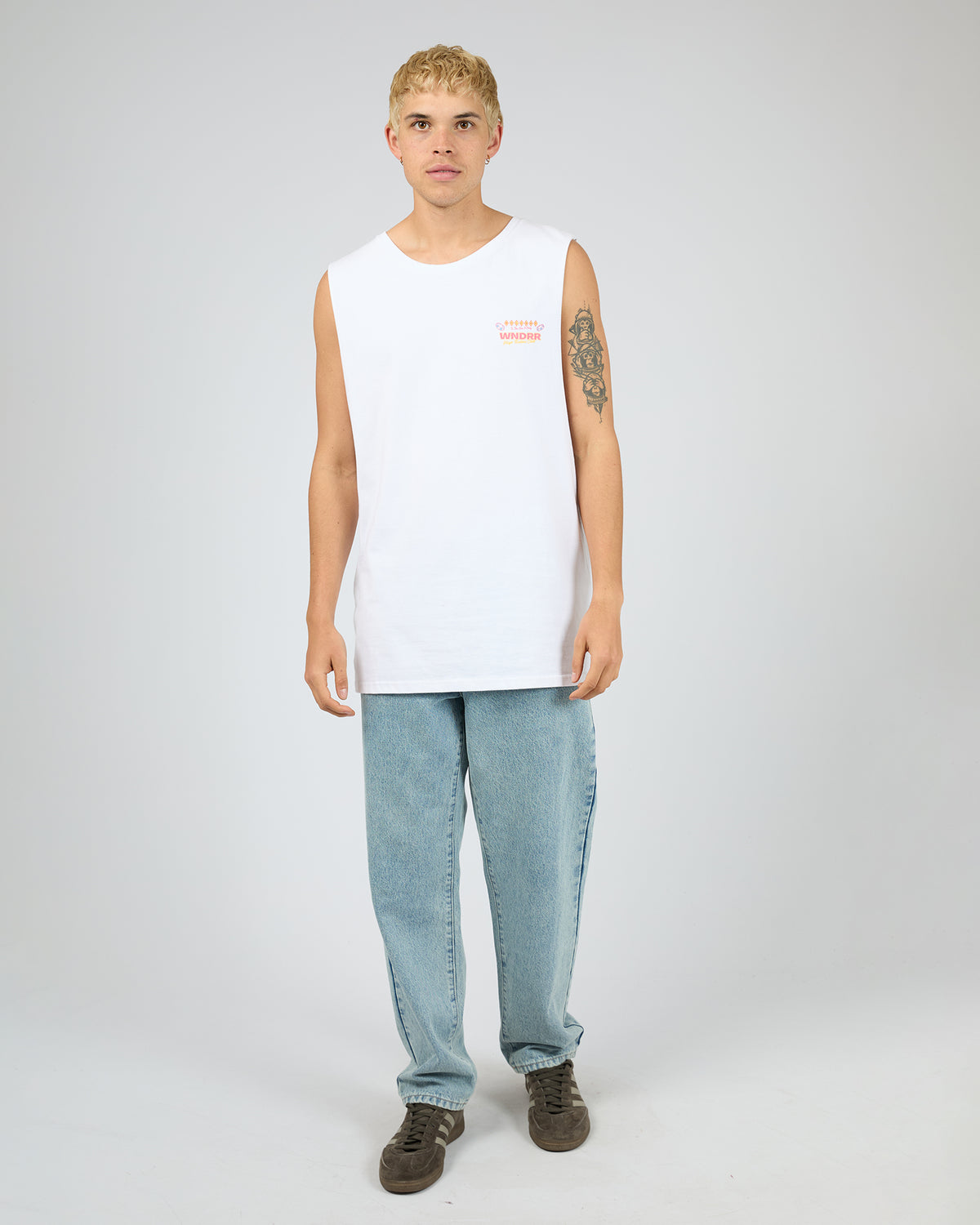 Sin City Muscle Top White