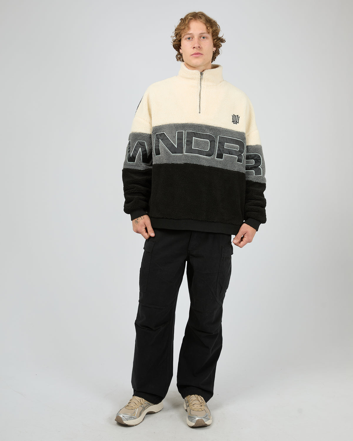 Primer 1/4 Zip Sherpa Fleece Sweat Multicoloured