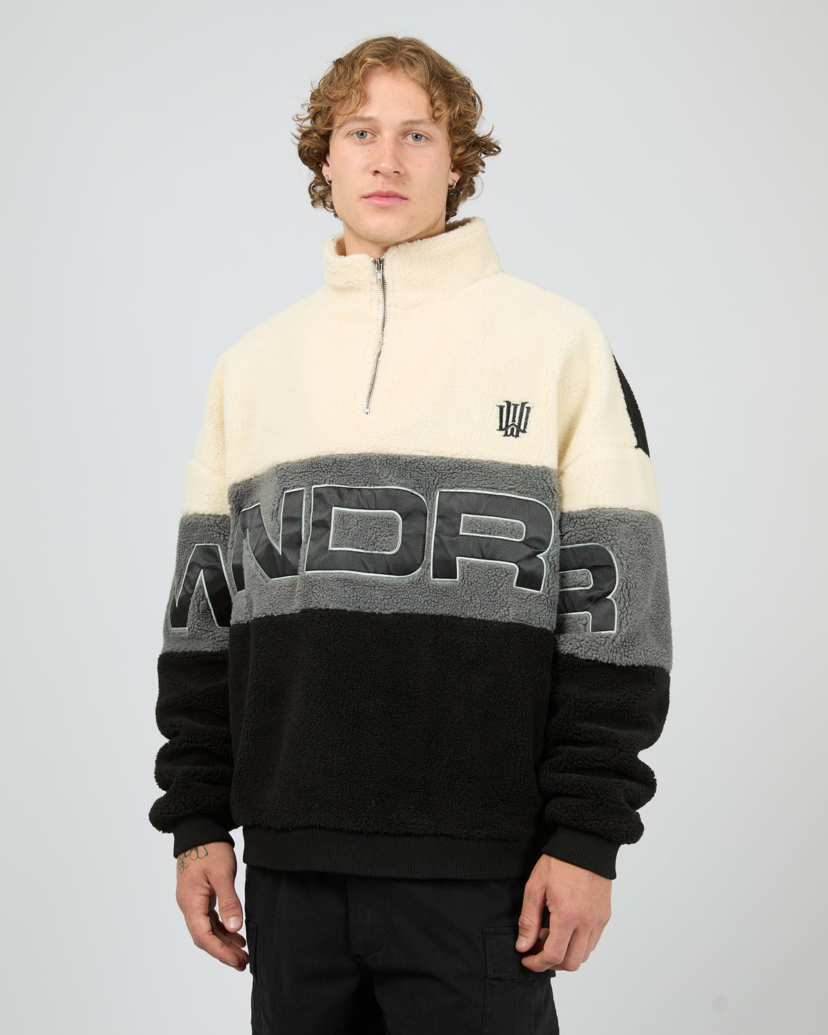 Primer 1/4 Zip Sherpa Fleece Sweat Multicoloured