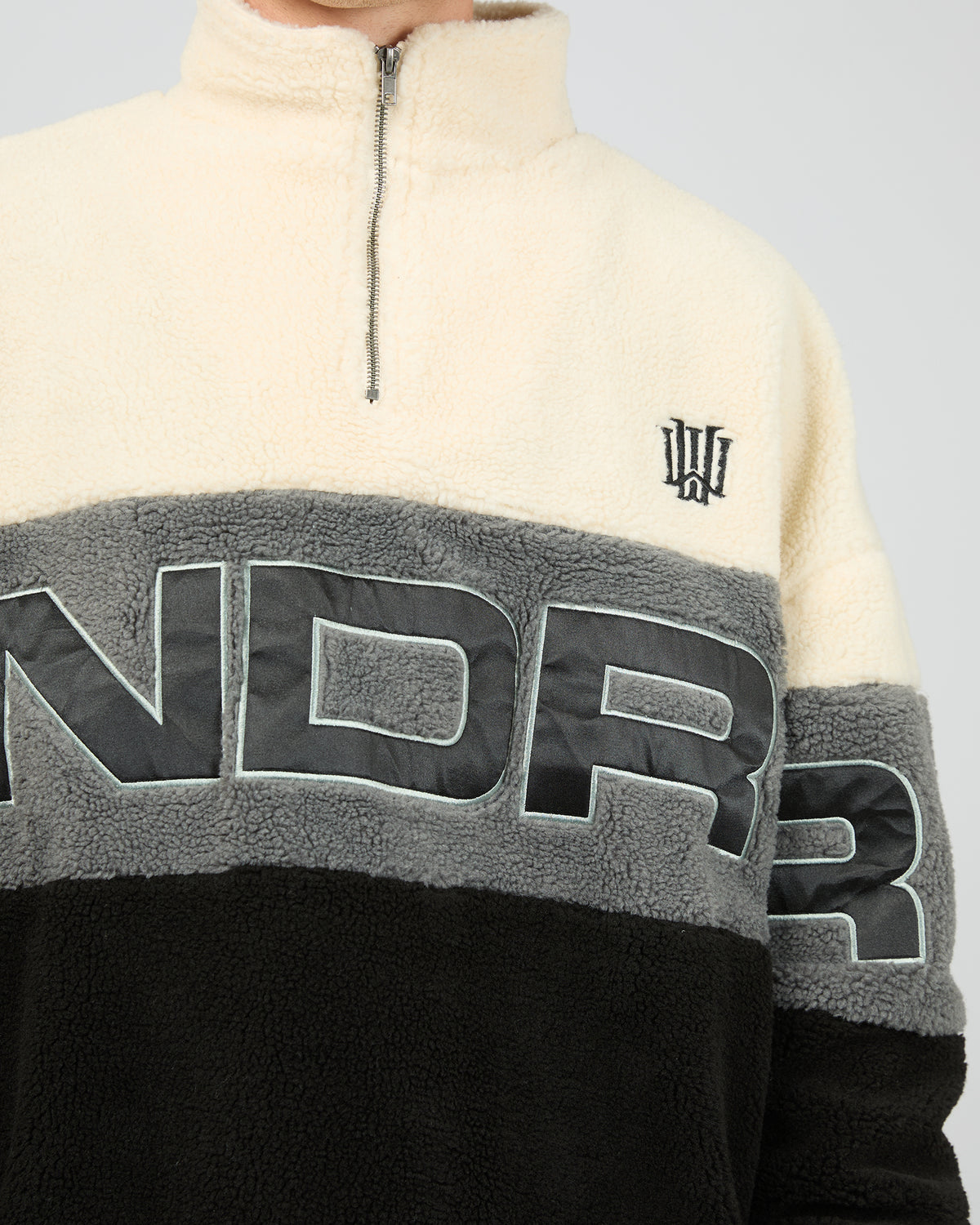 Primer 1/4 Zip Sherpa Fleece Sweat Multicoloured