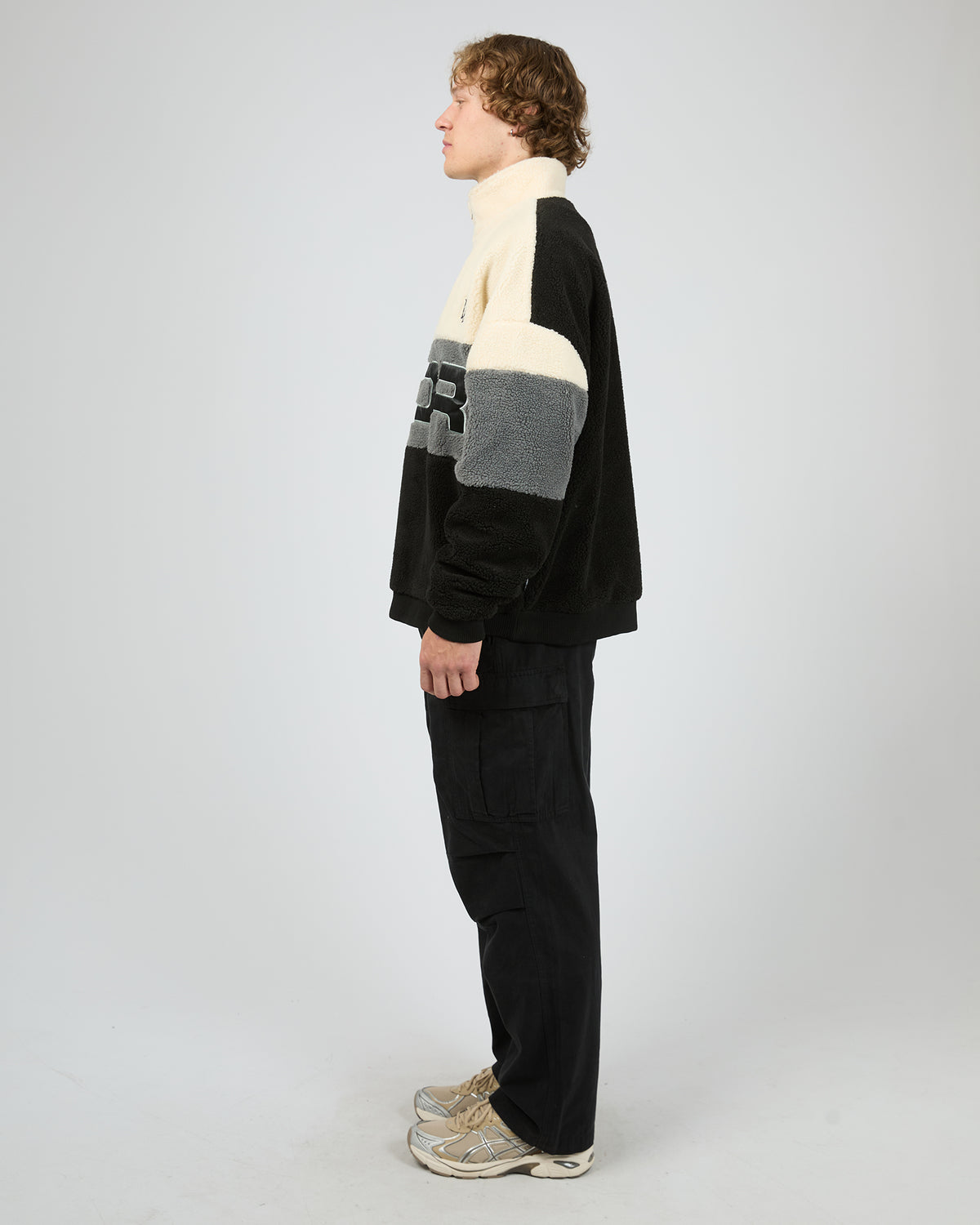 Primer 1/4 Zip Sherpa Fleece Sweat Multicoloured