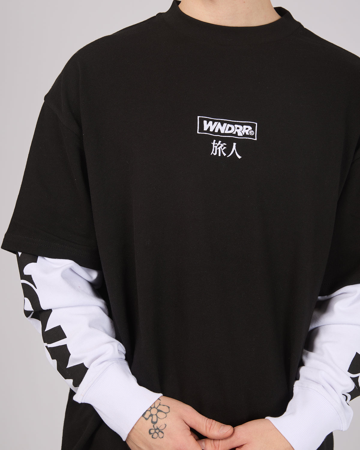 Shodo Layered L/S Tee Black