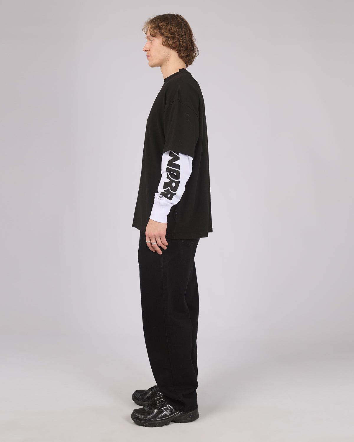 Shodo Layered L/S Tee Black