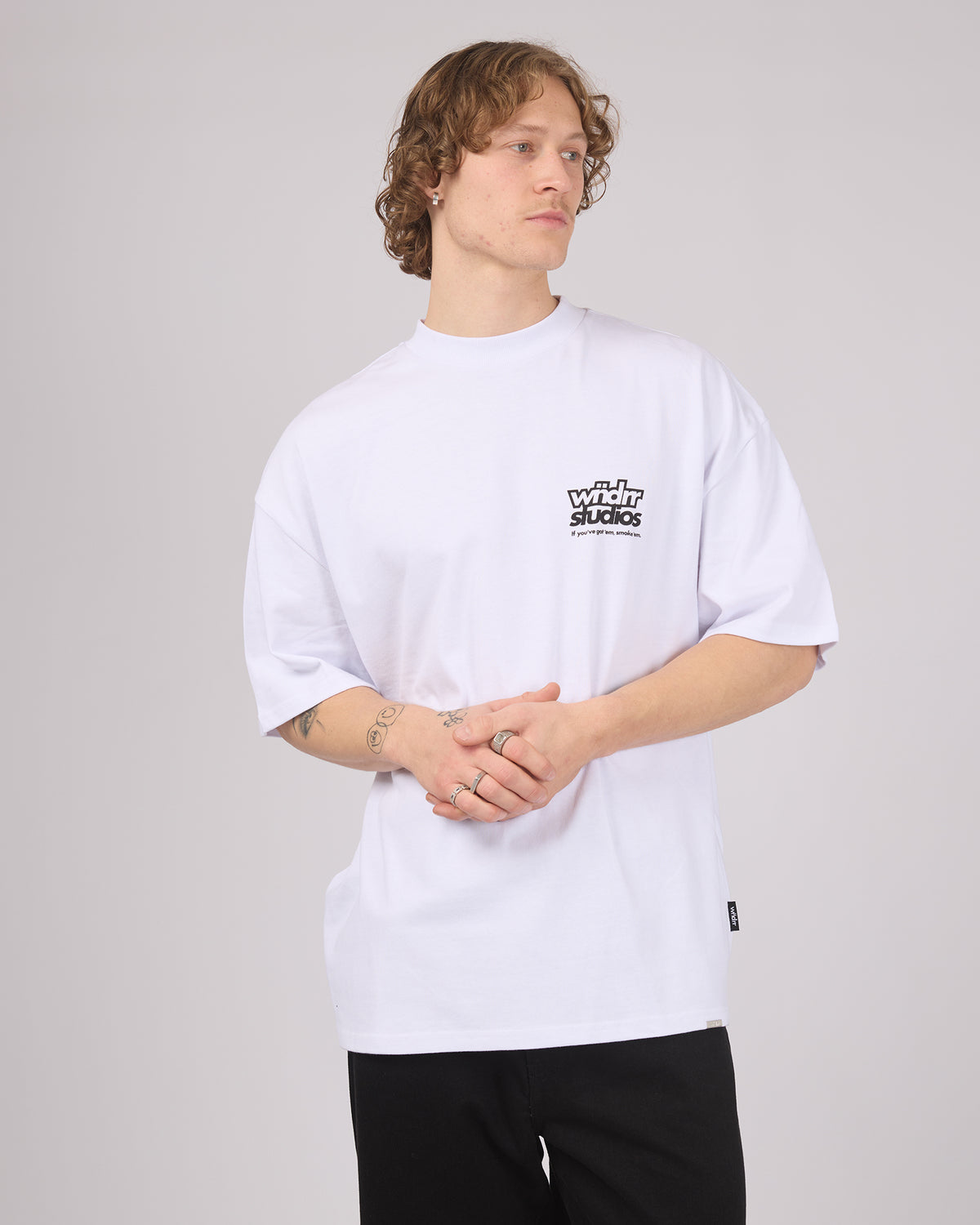 Lighter Heavy Weight Tee White