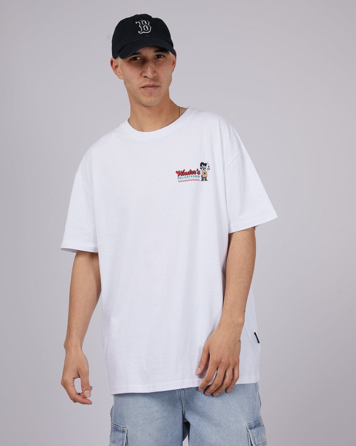Wndrr-Deli Box Fit Tee White-Edge Clothing