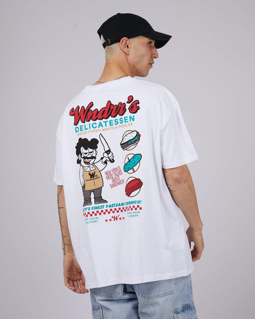 Wndrr-Deli Box Fit Tee White-Edge Clothing