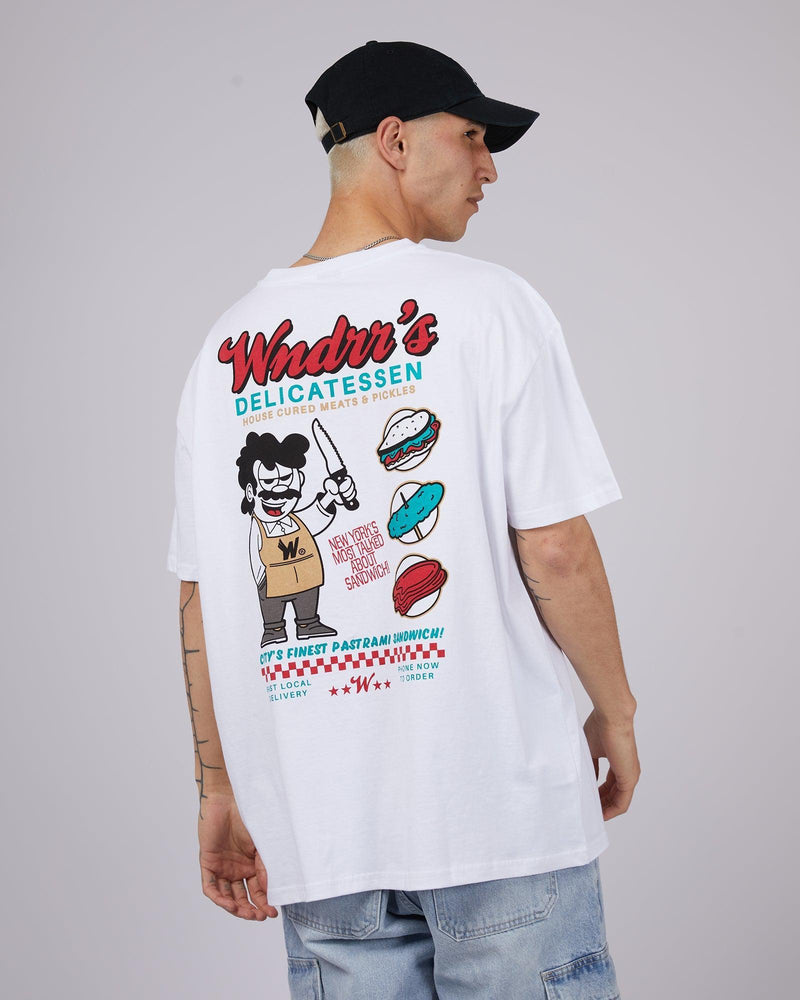 Wndrr-Deli Box Fit Tee White-Edge Clothing