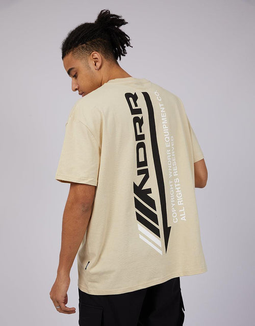 Wndrr-Detach Box Fit Tee Tan-Edge Clothing