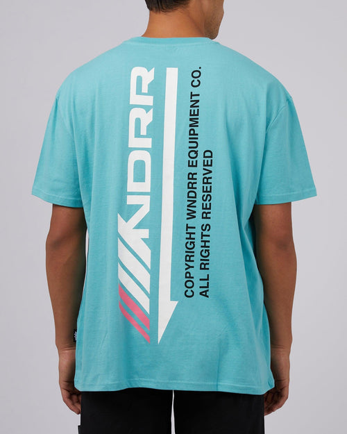 Wndrr-Detach Box Fit Tee Teal-Edge Clothing