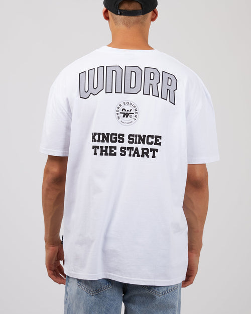 Wndrr-Major Box Fit Tee White-Edge Clothing
