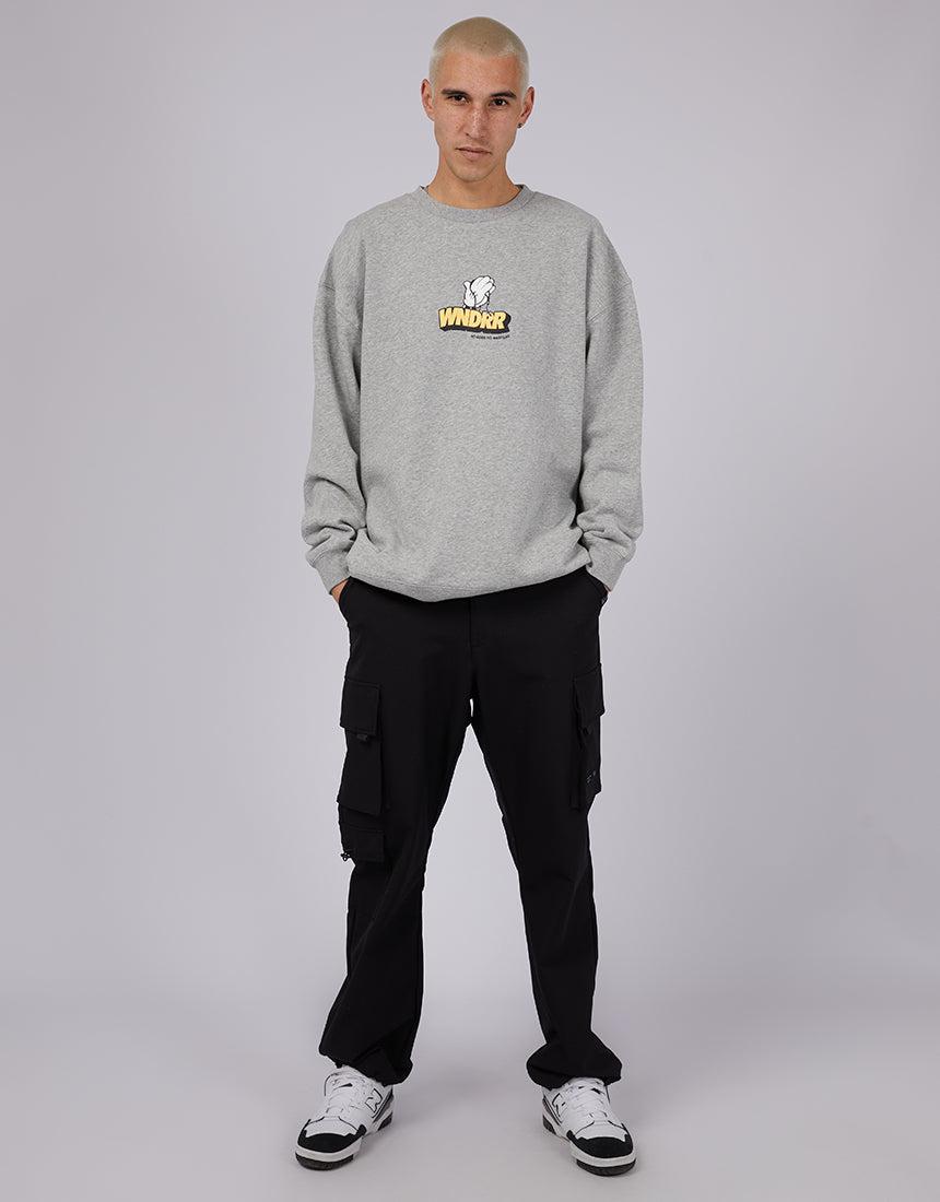 Wndrr-Outlook Crew Sweat Grey-Edge Clothing