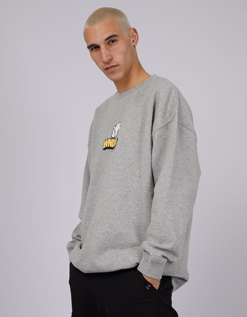 Wndrr-Outlook Crew Sweat Grey-Edge Clothing