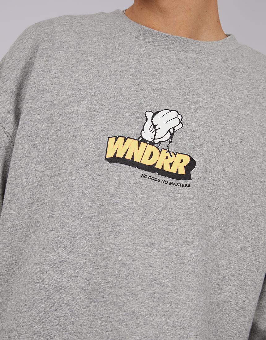 Wndrr-Outlook Crew Sweat Grey-Edge Clothing