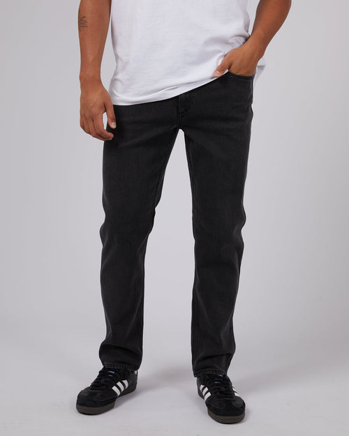 Wrangler-Sid Straight Aaa Pass Black Pass Black-Edge Clothing