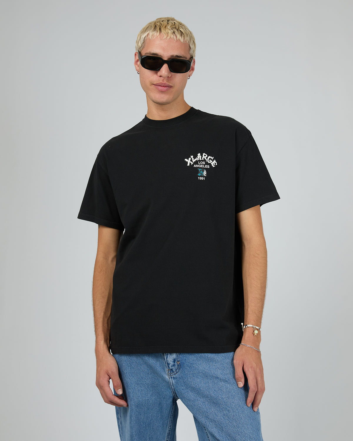 Skull La Ss Tee Black