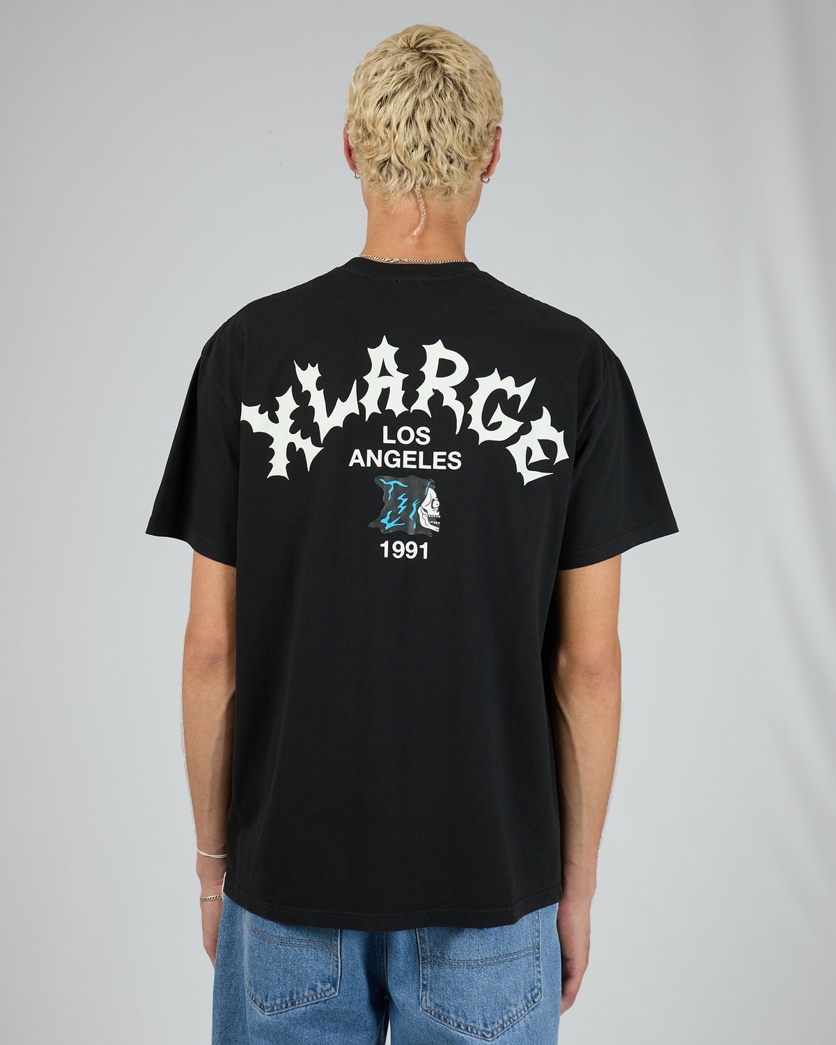 Skull La Ss Tee Black