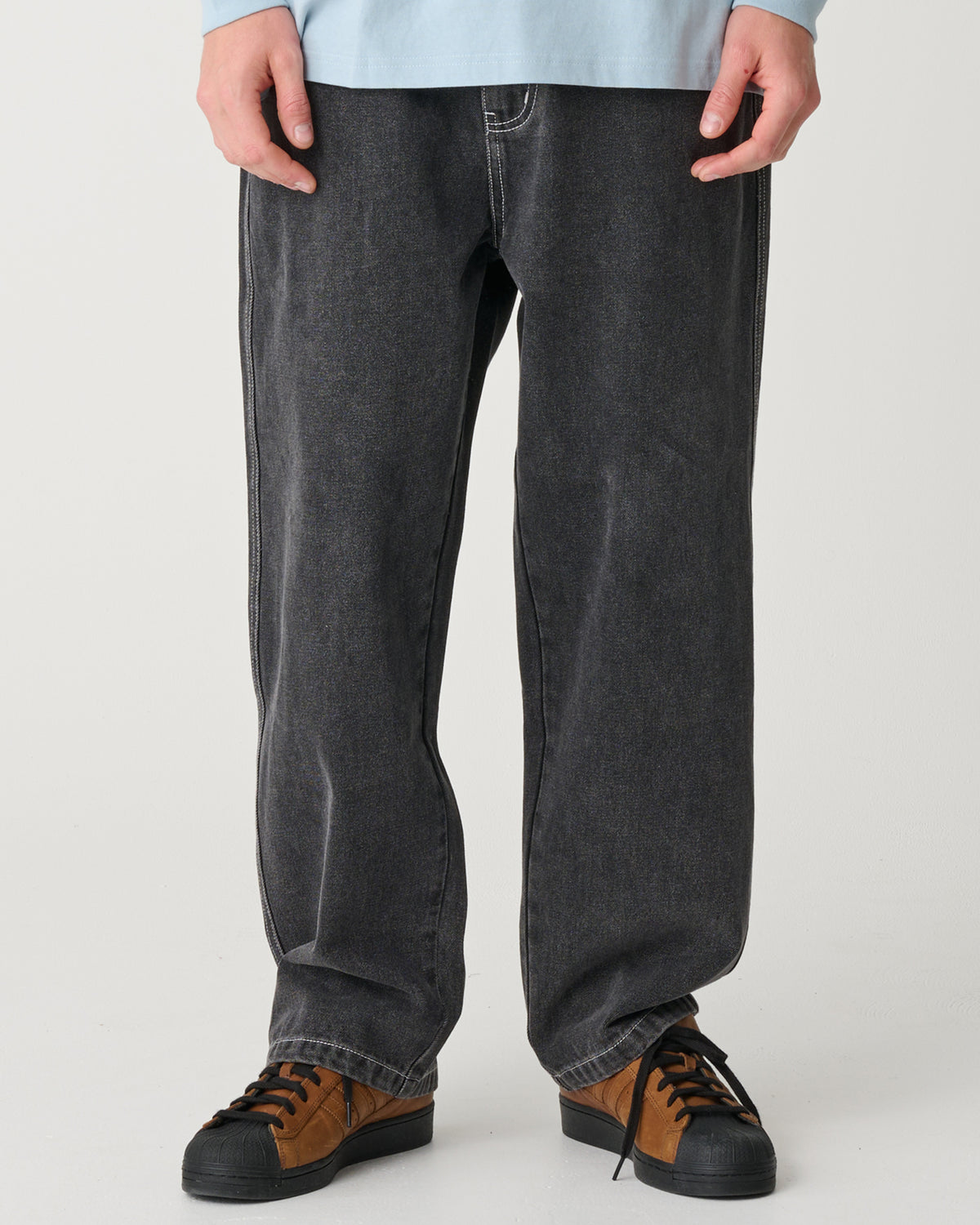 Whistle Bull Denim 91 Pant Washed Black