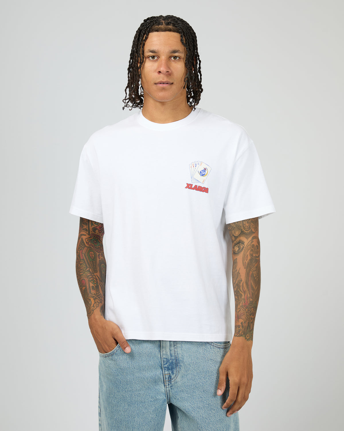 Cards Short Sleeve Tee White