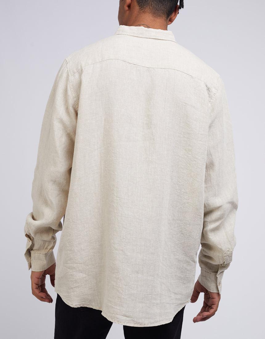 Linen Long Sleeve Shirt Natural