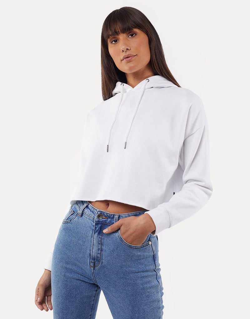 Cropped Hoody White