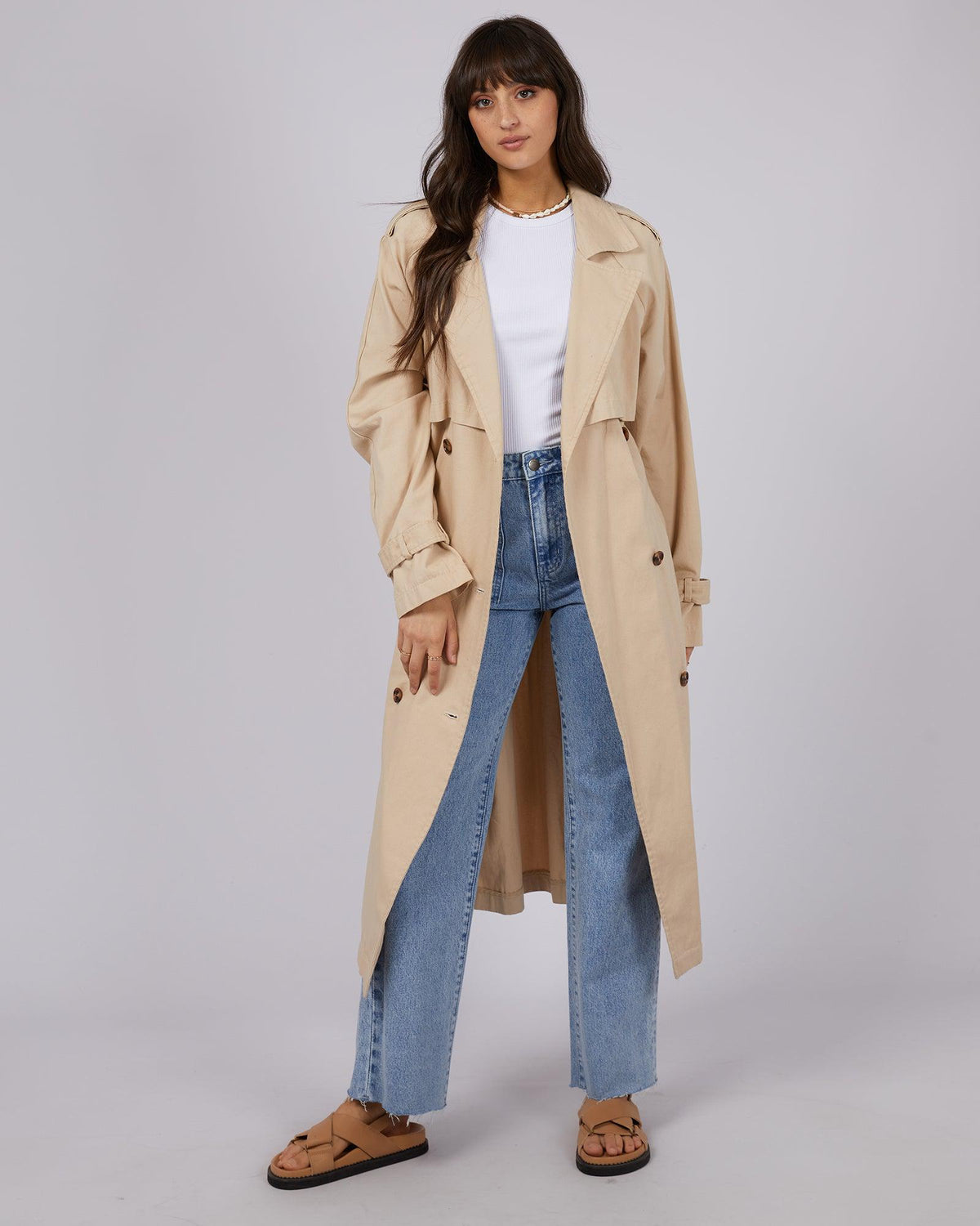 Emerson Trench Coat Tan