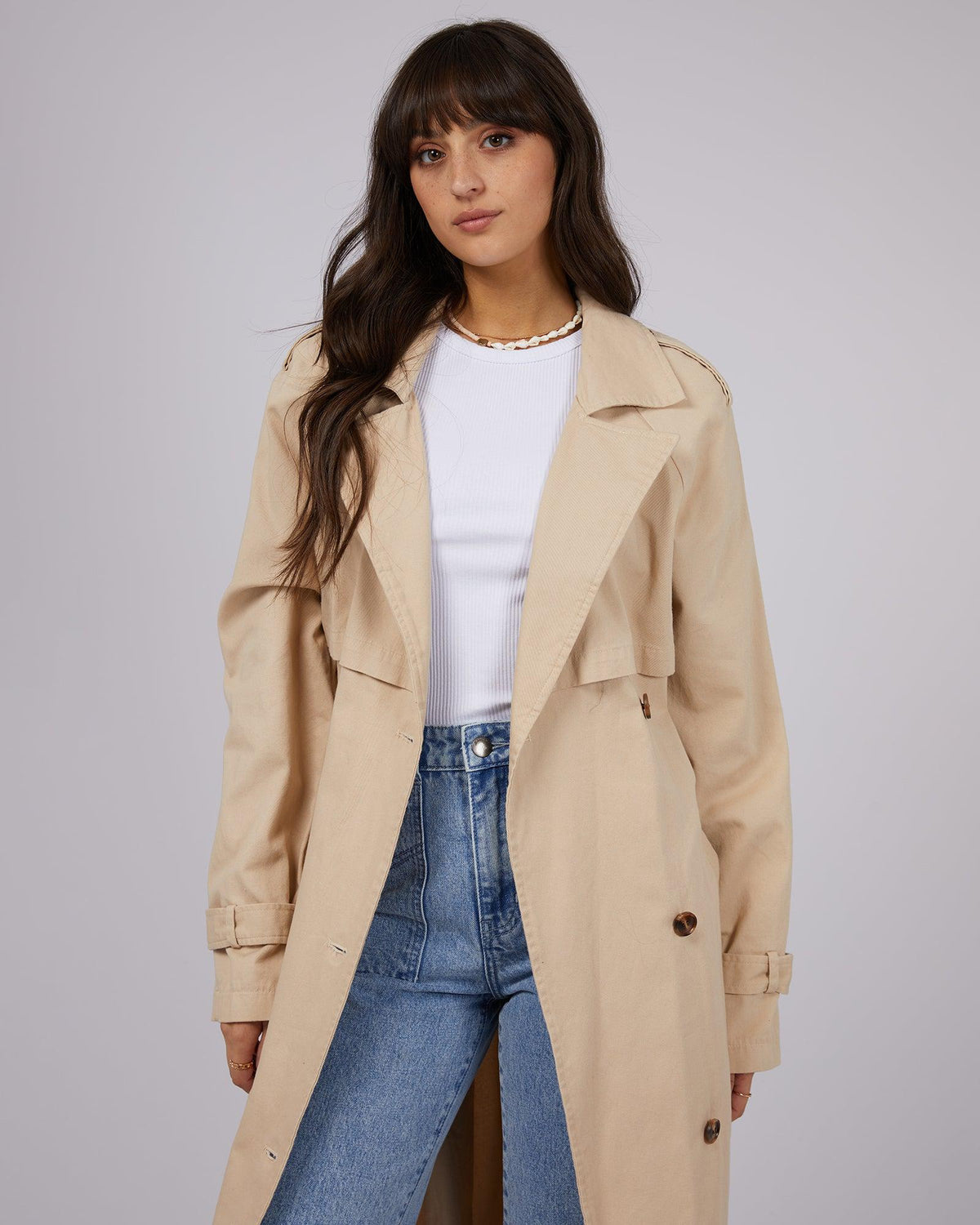 Emerson Trench Coat Tan