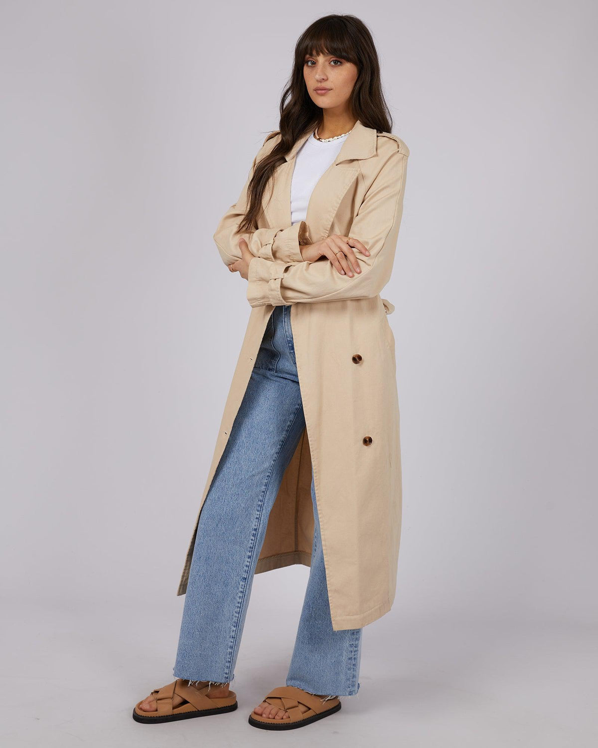 Emerson Trench Coat Tan