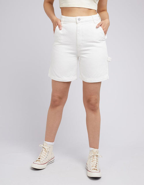 A Brand-A Carrie Carpenter Short White Washed White-Edge Clothing