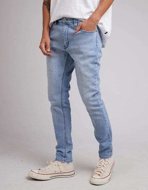 A Brand-A Dropped Skinny Stacked Butter Blu Bleached Vintage-Edge Clothing