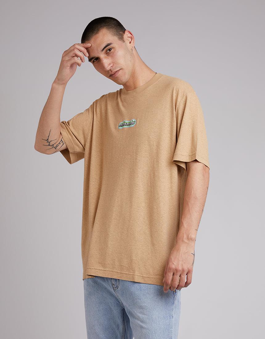 Afends-Heatwave Retro Fit Tee Tan-Edge Clothing