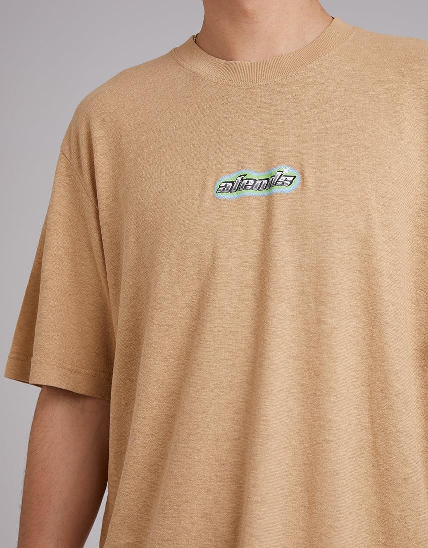 Afends-Heatwave Retro Fit Tee Tan-Edge Clothing