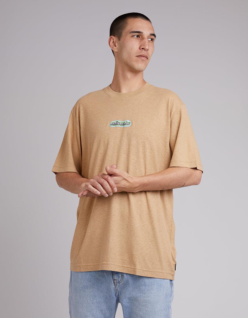 Afends-Heatwave Retro Fit Tee Tan-Edge Clothing