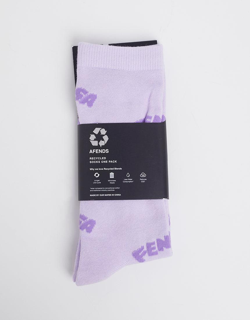 Afends-Naughty Recycled Socks 1Pk Tulip-Edge Clothing