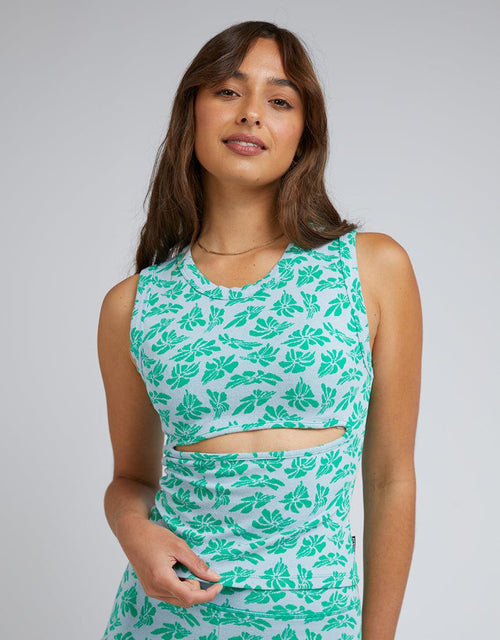 Afends-See You Recycled Cut Out Top Blue-Edge Clothing