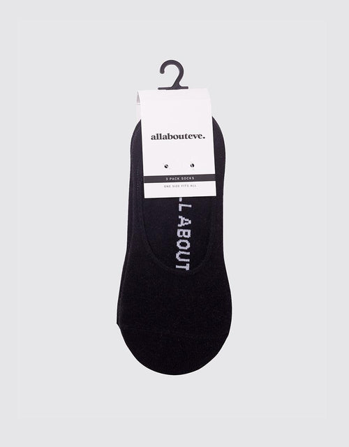 All About Eve-Aae Sockets 3Pk Black-Edge Clothing