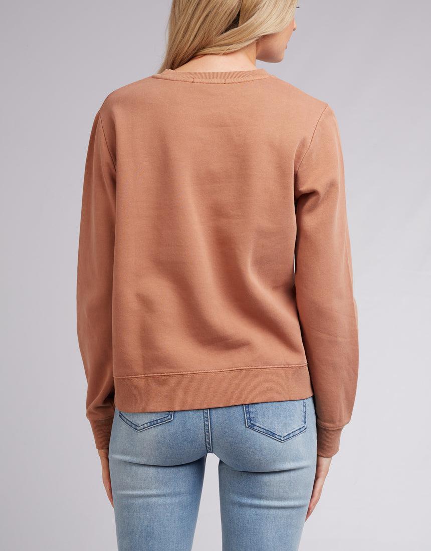 All About Eve-Aae Washed Crew Tan-Edge Clothing