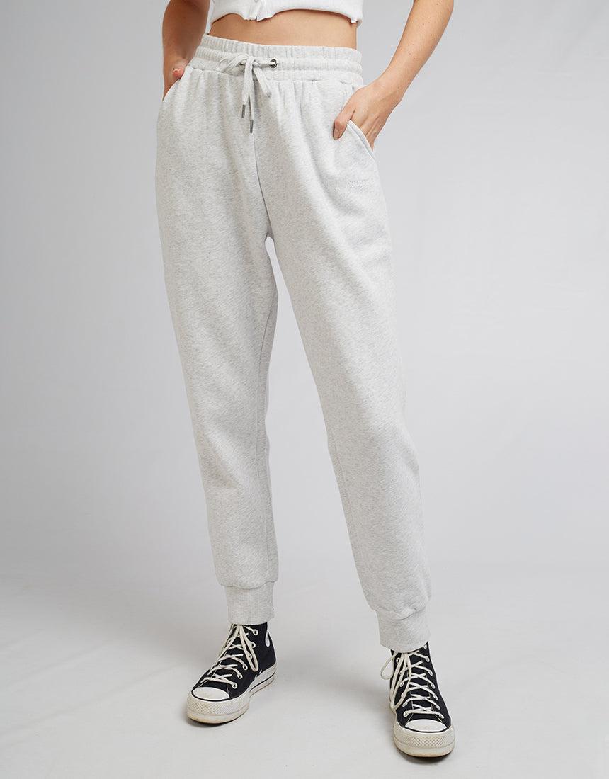 All About Eve-Aae Washed Trackpant Snow Marle-Edge Clothing