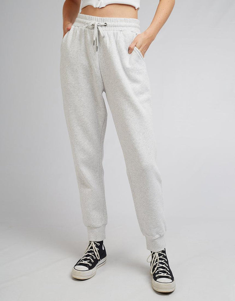 All About Eve-Aae Washed Trackpant Snow Marle-Edge Clothing