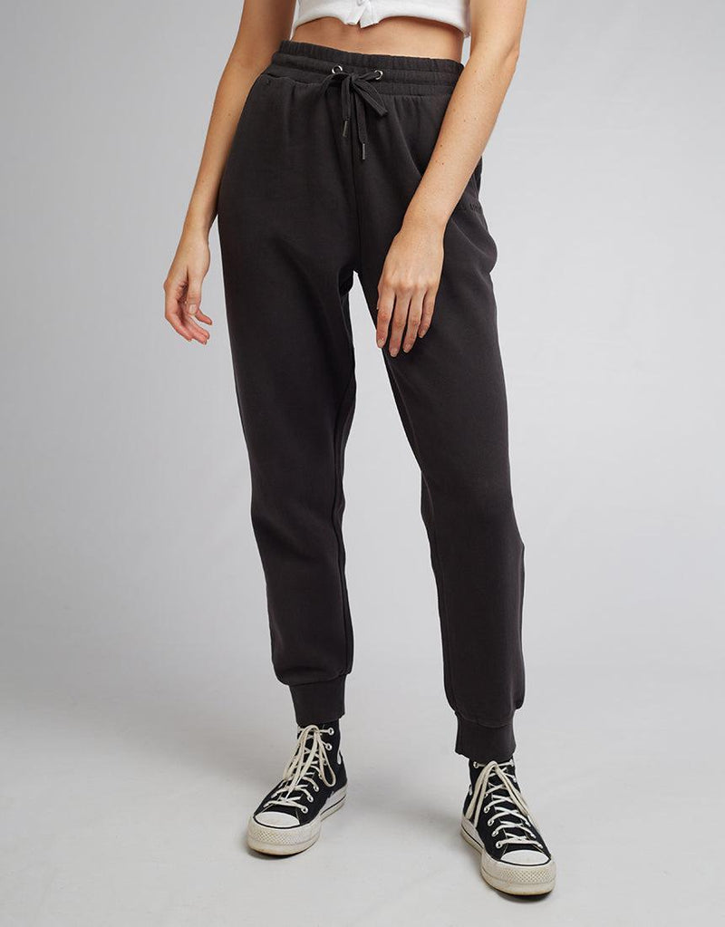 All About Eve-Aae Washed Trackpant Washed Black-Edge Clothing