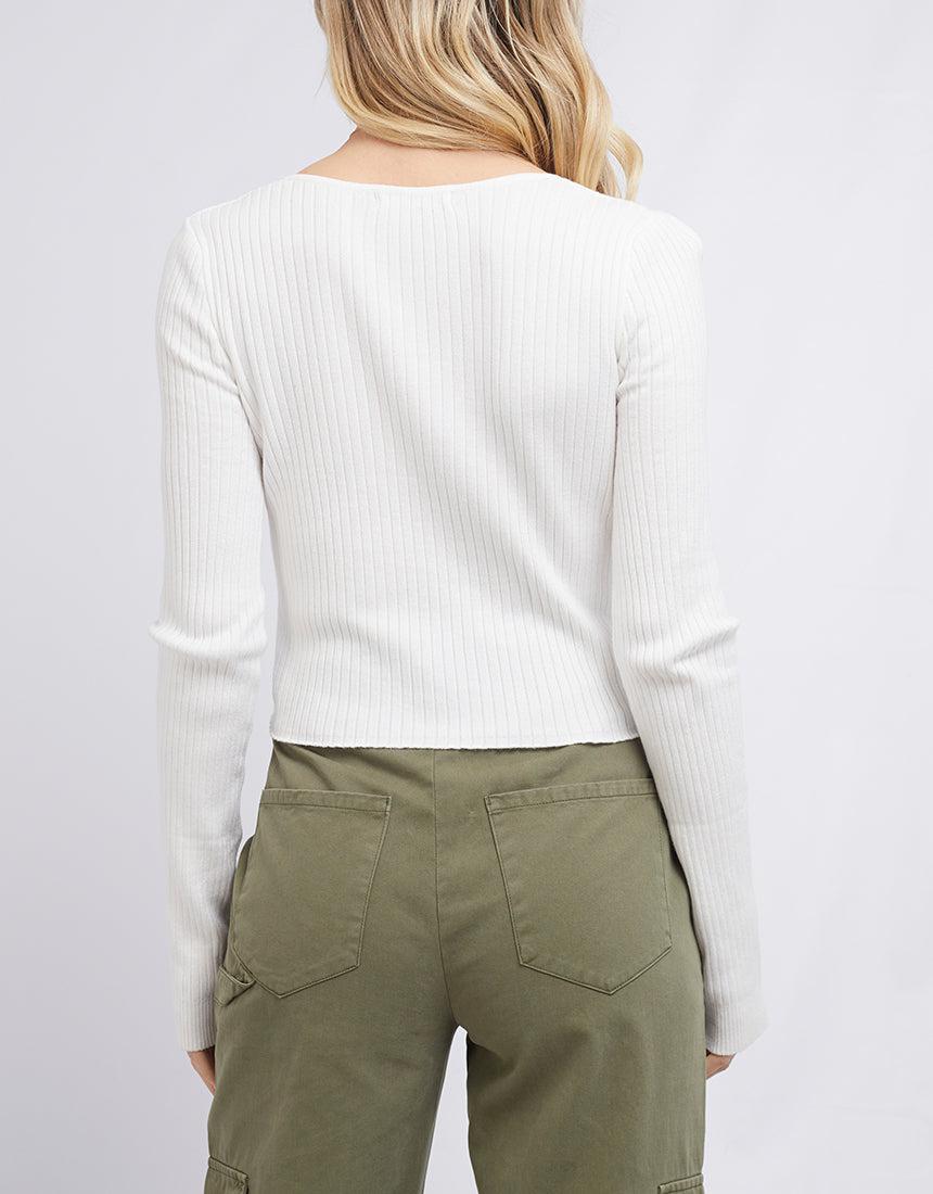 All About Eve-Alba Knit Top Vintage White-Edge Clothing