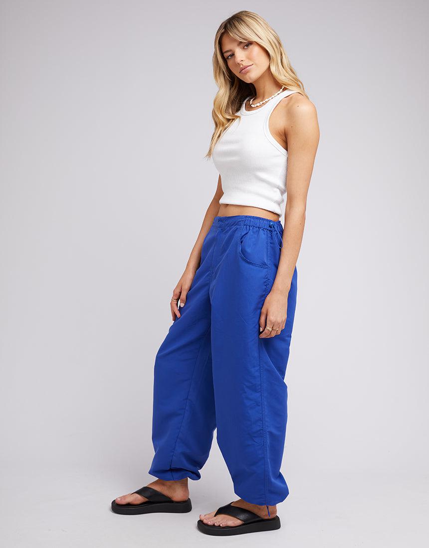 All About Eve-Alexis Parachute Pant Blue-Edge Clothing