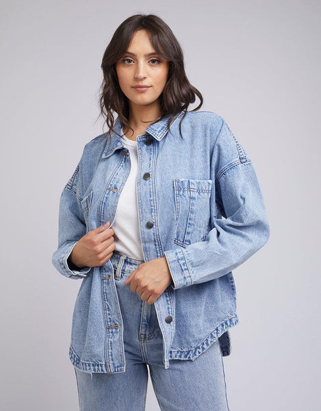 Dale Shacket Light Blue - Edge Clothing