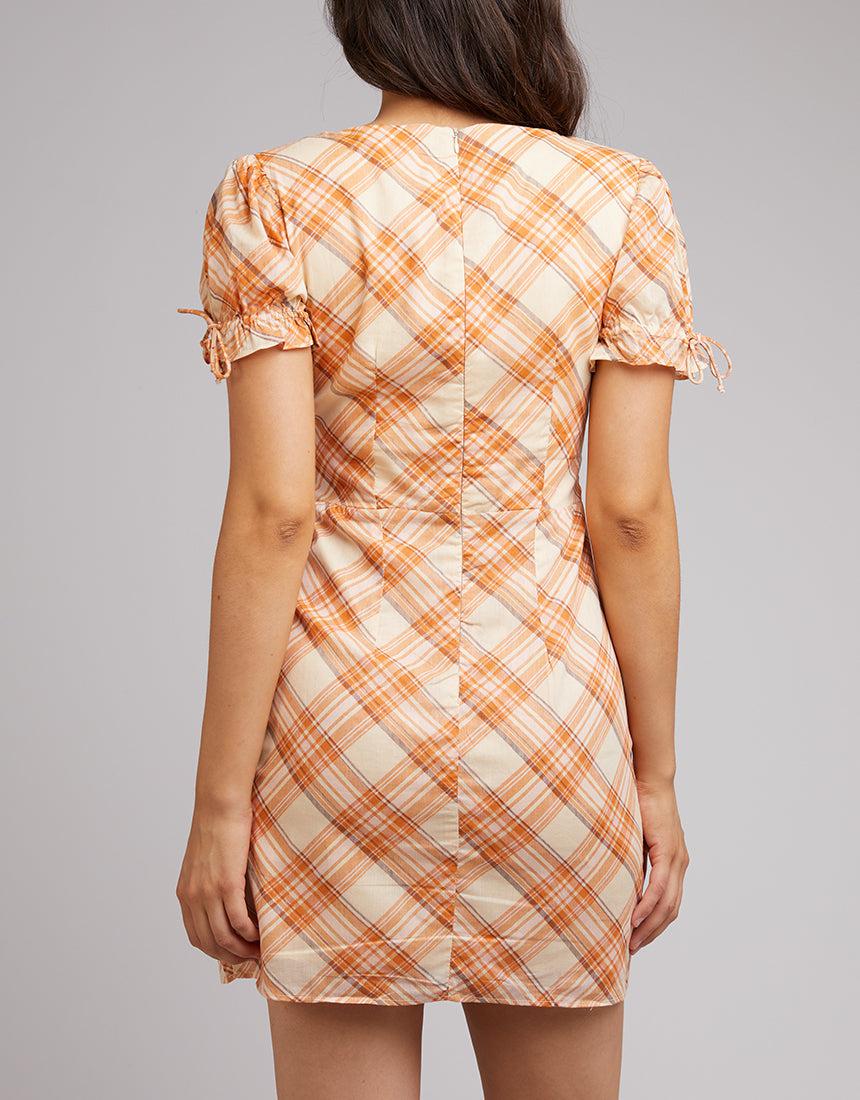 All About Eve-Fern Check Mini Dress Check-Edge Clothing
