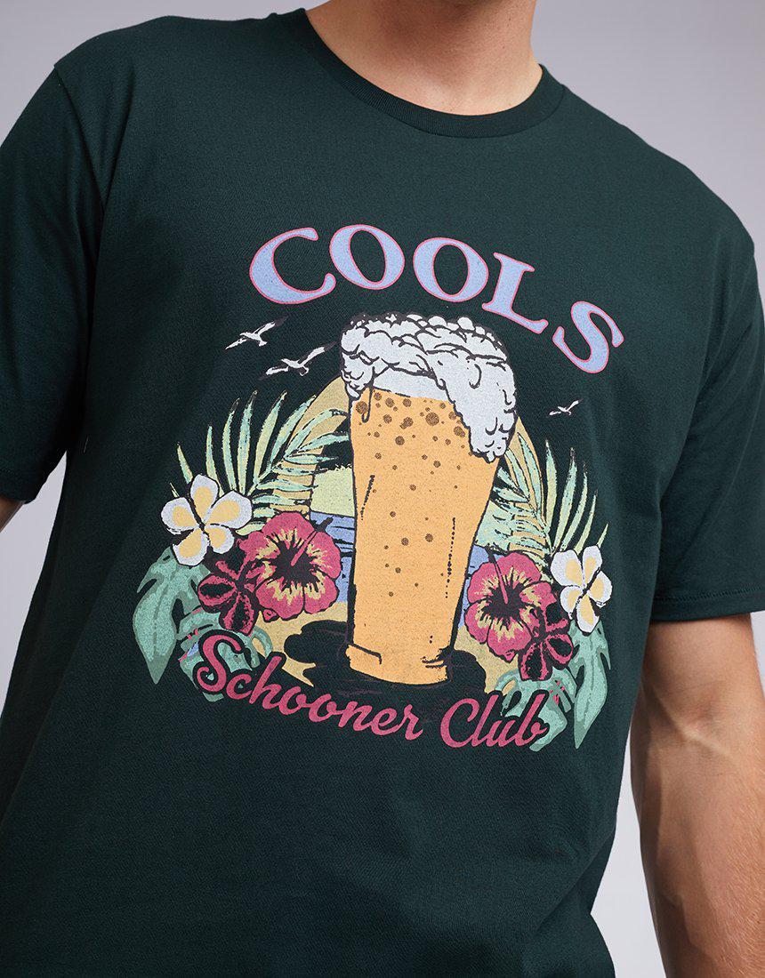 Barney Cools-Schooner Club Tee Forest-Edge Clothing