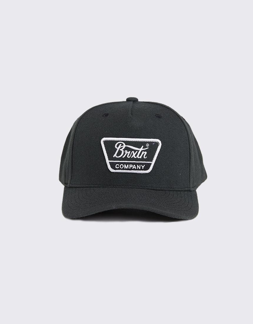 Brixton-Linwood C Mp Snapback Black White-Edge Clothing