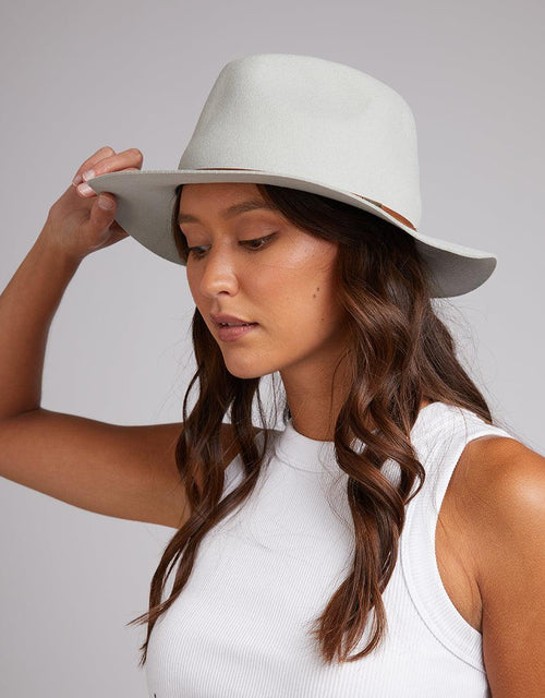 Brixton-Wesley Packable Fedora Mineral Grey-Edge Clothing