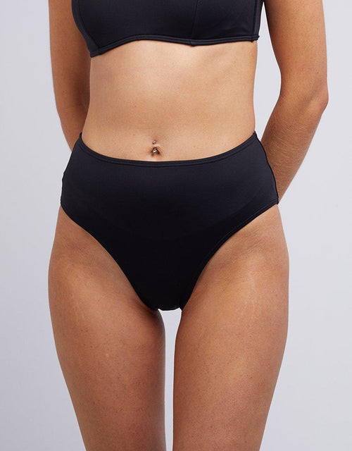 Eve Swim-Essentials Hi Waist Pant Black-Edge Clothing