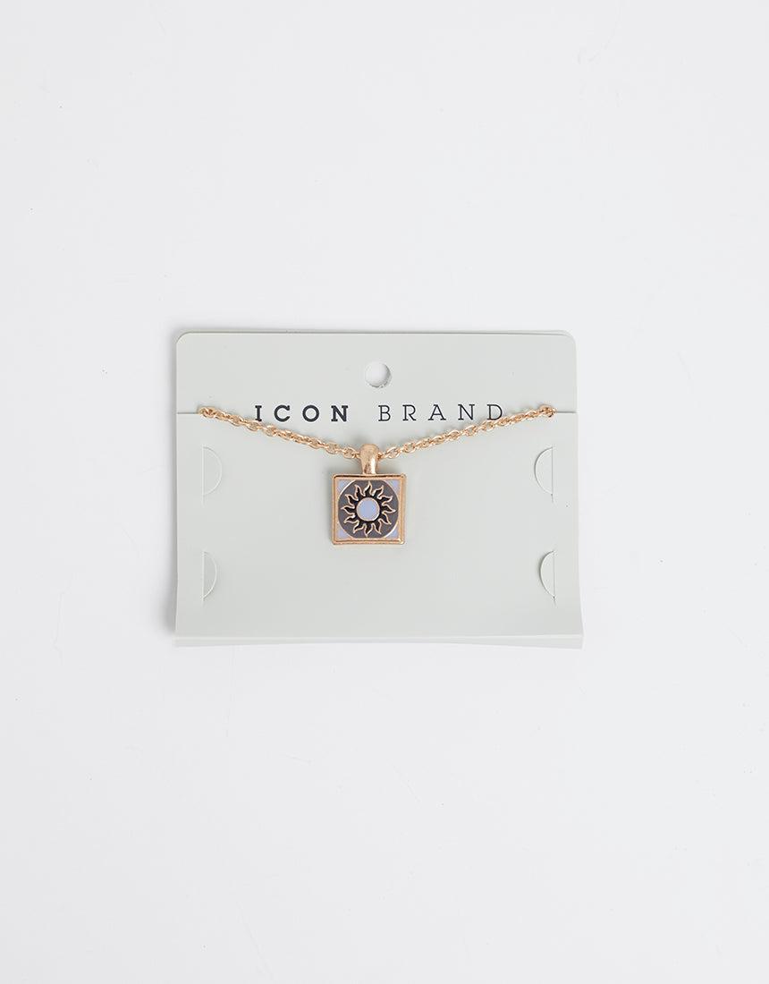 Icon-Calypso Enamel Necklace Gold-Edge Clothing